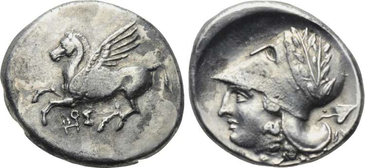 Coins from city state Qudze or Gorindze (Corinth)