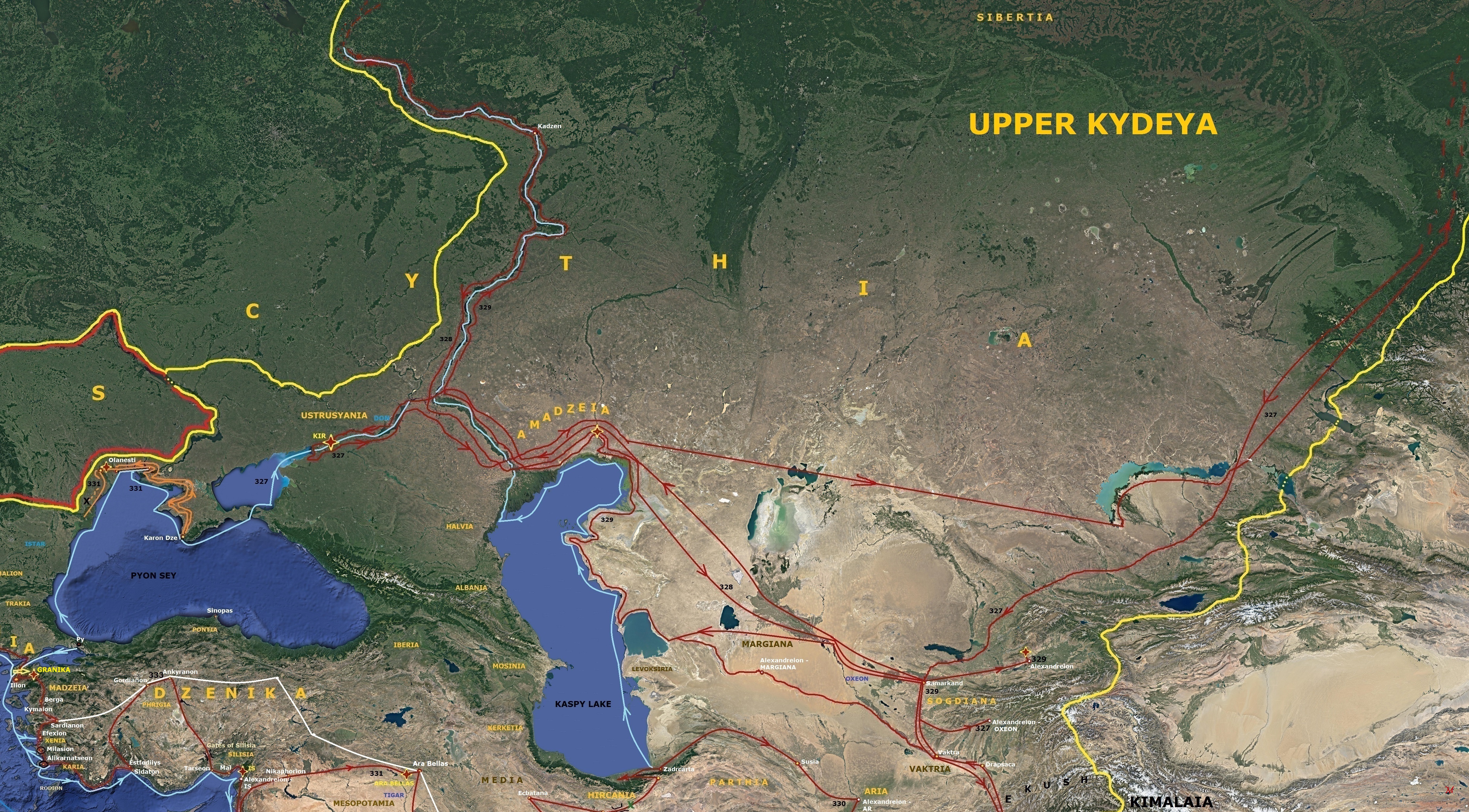 THE ROAD OF THE MAKEDONIAN PHALANX UNDER THE LEADERSHIP OF VASILEOS MAKEDONON ALEXANDROY